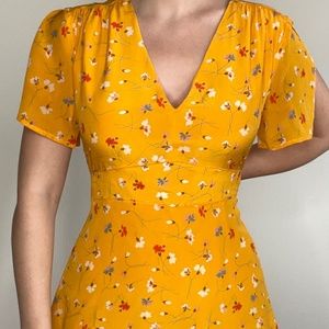 Silk Belladonna Dress in Painted Carnations